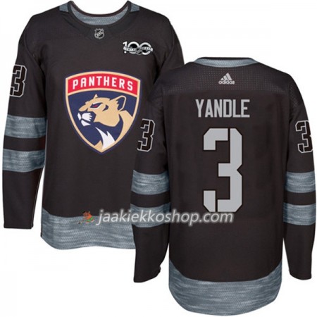 Miehille NHL Florida Panthers Pelipaita Keith Yandle 3 1917-2017 100th Anniversary Adidas Musta Authentic Miehille NHL Florida Panthers Pelipaita Keith Yandle 3 1917-2017 100th Anniversary Adidas Musta Authentic